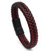 Handmade Woven Leather Bracelet Fashion Men Women Metal Clasp Bangles Classic Punk Jewelry Accessories Gifts