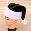 Black Thickened Plush Adult Santa Hat Christmas Hat Christmas Ornaments Santa Hat