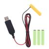 Универсальный éliminateur de piles LR03 AAA, кабель питания от USB, заменяет батарейку AAA для радио, электрической игрушки, часов, светодиодной ленты
