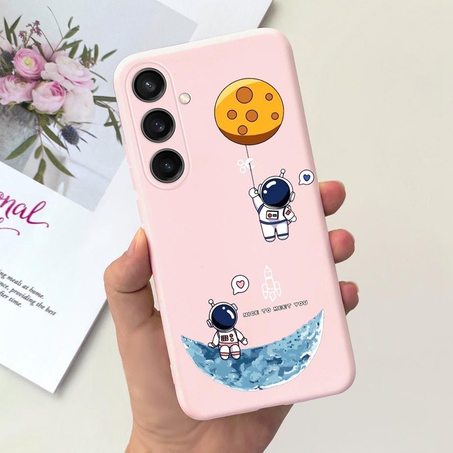 Чехол для Samsung Galaxy S23 FE S23+ Милый чехол-бампер с мультяшным динозавром из мягкого ТПУ для Samsung S23 Plus S 23 Ultra S23FE
