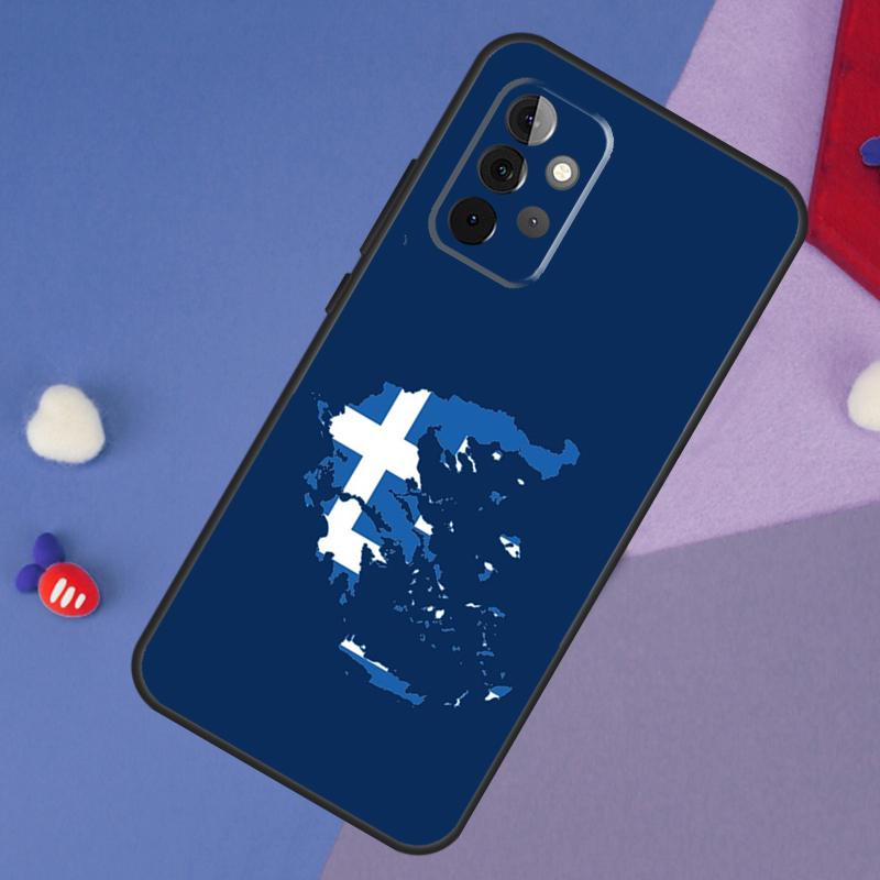Греция Греческий Национальный Флаг Чехол Для Samsung Galaxy A13 A16 A26 A36 A56 A06 A55 A35 A15 A54 A34 A14 A53 A12 A22 A32 A52