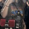 Vintage PU Leather Crossbody Bag Large Capacity Messenger Bag Y2K Tote Bag  Traveling