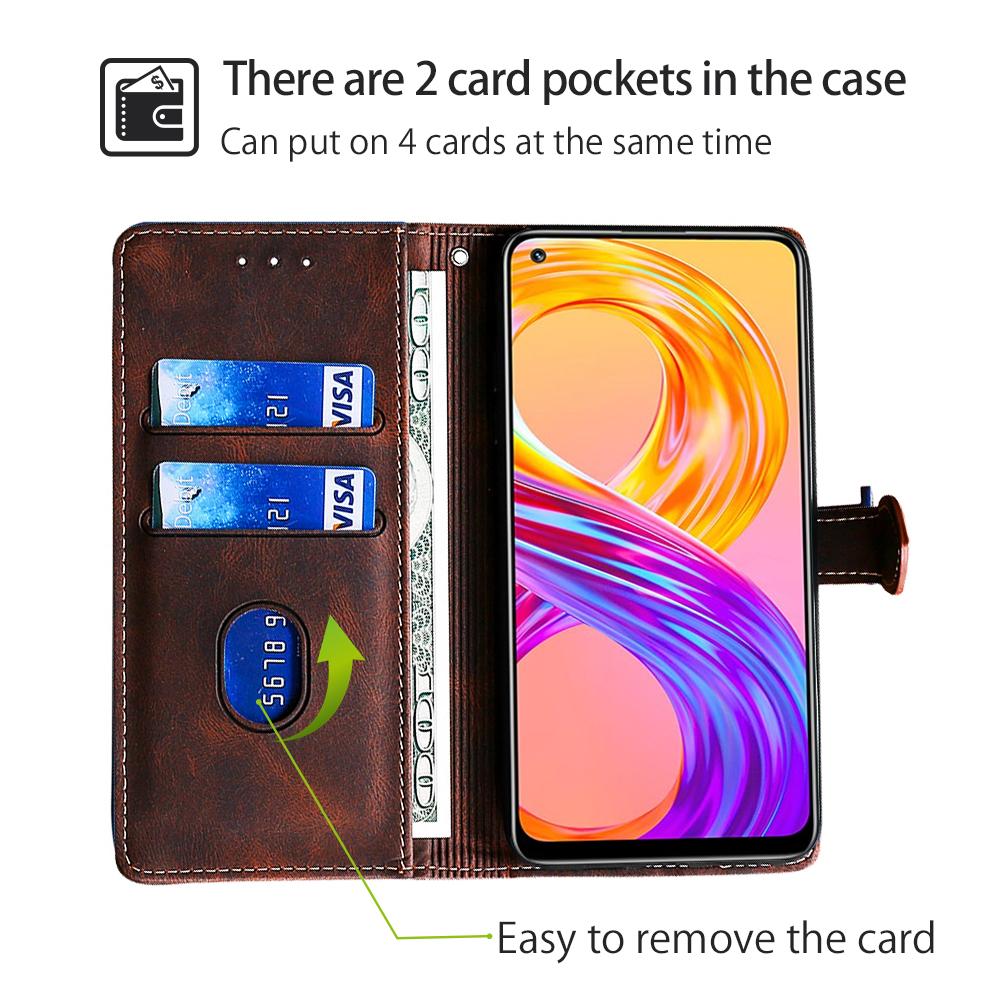 Матовый чехол-кошелек для Oppo A54 A52 A72 Vivo Y51 Y31 2020 X60 Pro Y20 V20 Alcatel 1S 1C 3 3L 3X ZTE A5 A3 A7 2019, чехол-книжка из искусственной кожи, бамперы