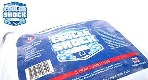 Ледяные пакеты Cooler Shock, Длительное действие, Мощное сохранение холода, 7CSSSET (5 маленьких упаковок), Многоразовый, Быстро замерзает на 8 часов, Поддерживает -7,8°C