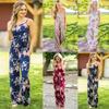 Floral Women Summer Long Wide Leg Pants Strappy Casual Beach Jumpsuit Romper Us