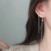 Винтажные Серьги-подвески из Стерлингового Серебра с Длинной Нитью и Кисточкой для Женщин Блестящая Звезда Звездный Серьга Мода 2025 Новый