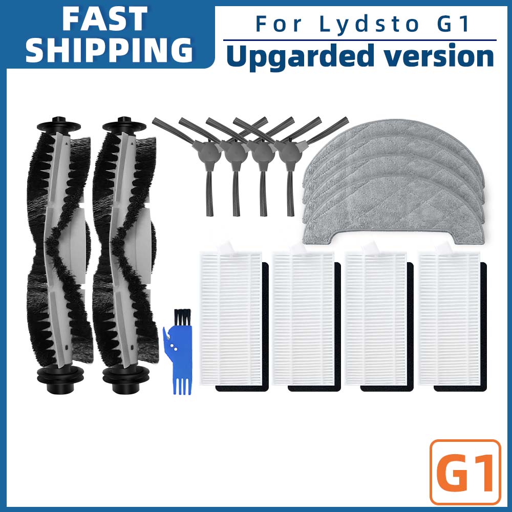 Compatible For Polaris PVCR 1226 / Lydsto G1 / Coredy R750 Roller Side Brush Filter Mop Cloths Robot Vacuum Cleaner Accessoies