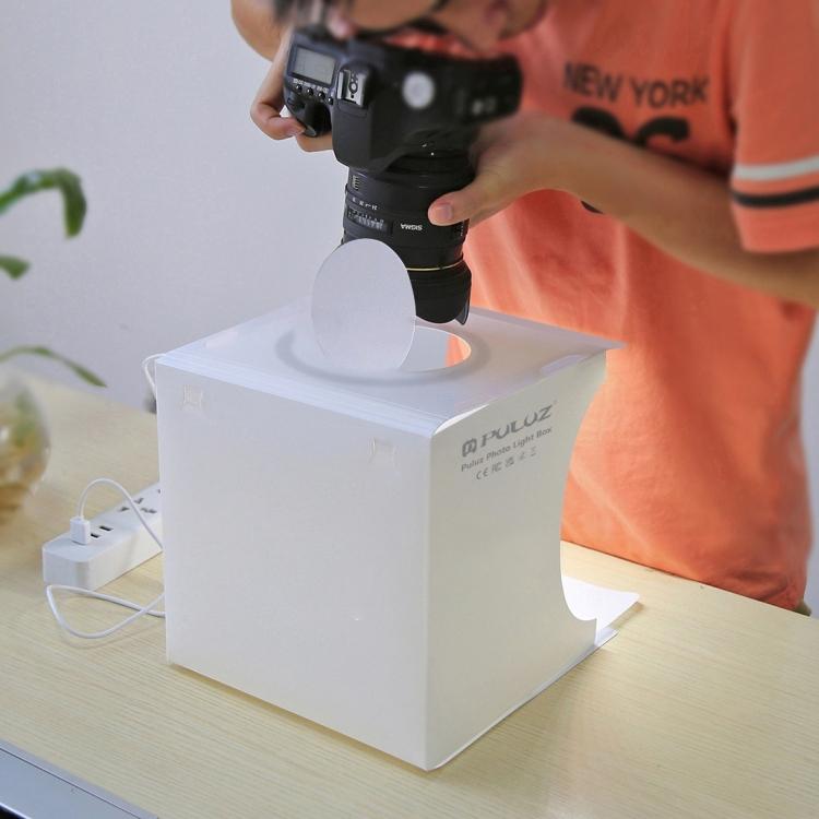 Складная студийная коробка с кольцевой светодиодной панелью 23 см