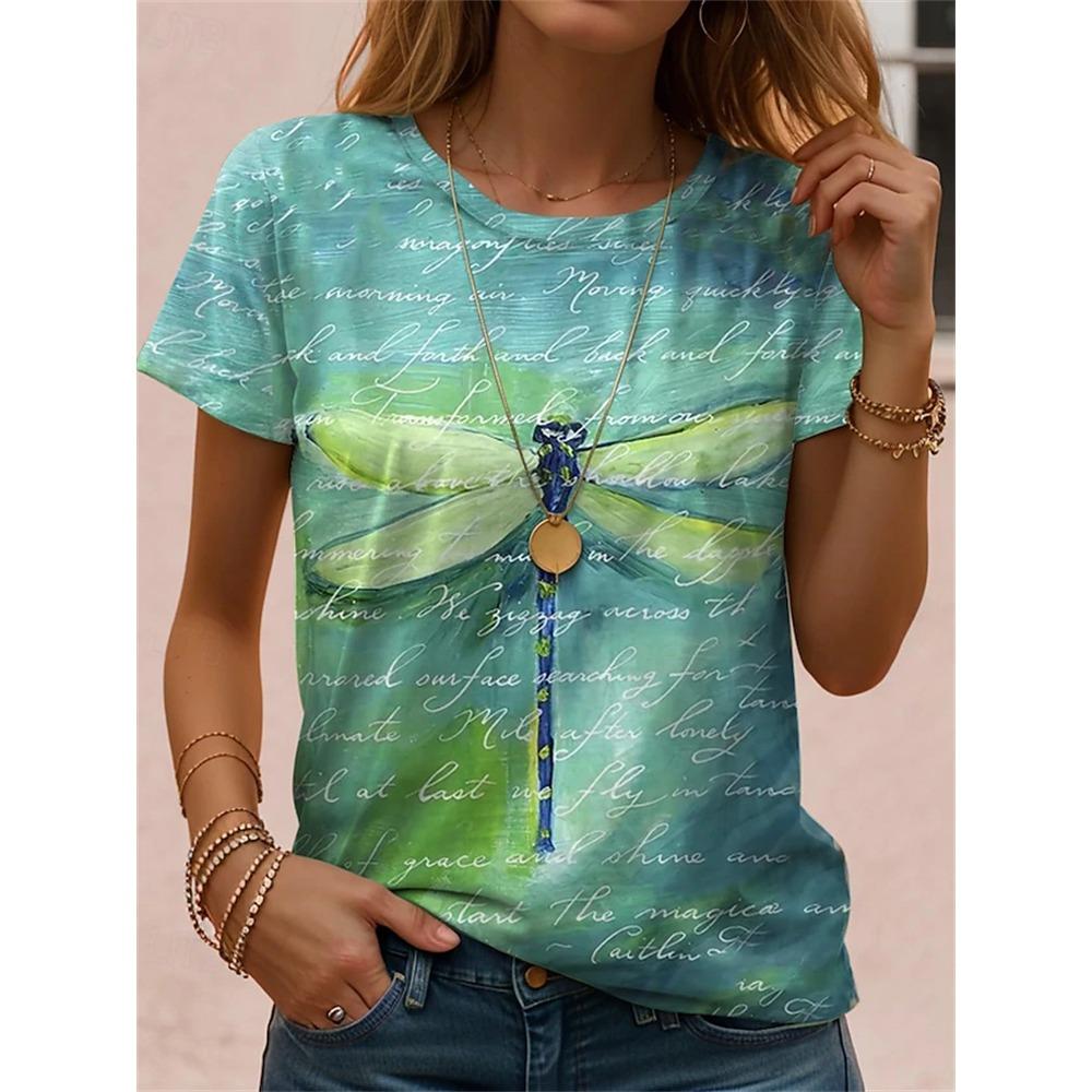 2026 New Arrival Women's Trendy Short-Sleeve T-Shirt Retro Eagle Ethnic-Style