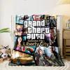 Grand Theft Auto Liberty City Design Blanket, Flannel blanket for bedroom, living room, sofa, and nap sofas.