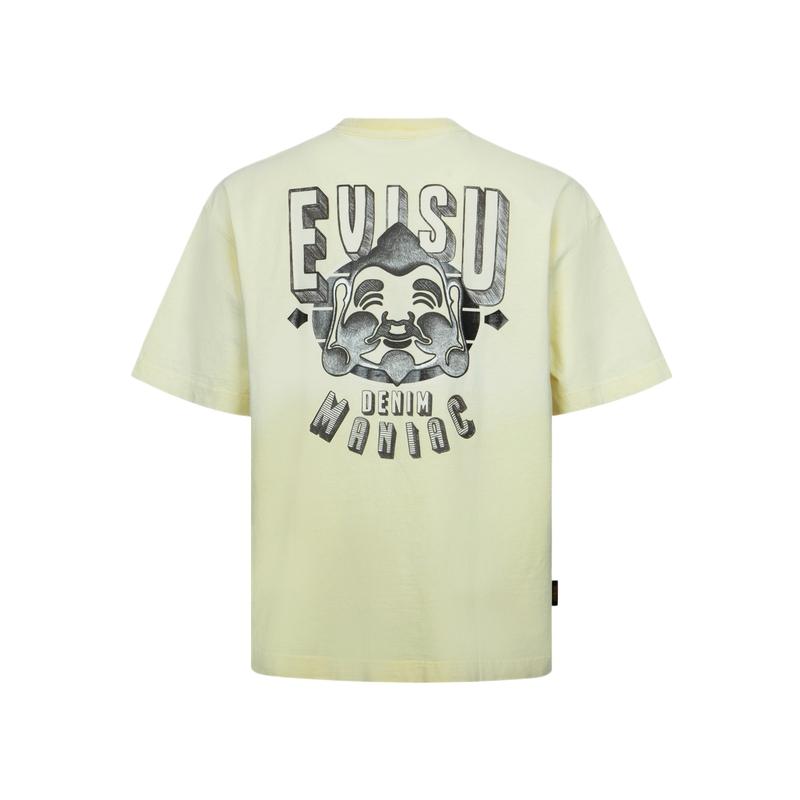 EVISU T-Shirts Men's Crew Neck Moderate Straight Fit 2ESHTM4TS8067LFCT