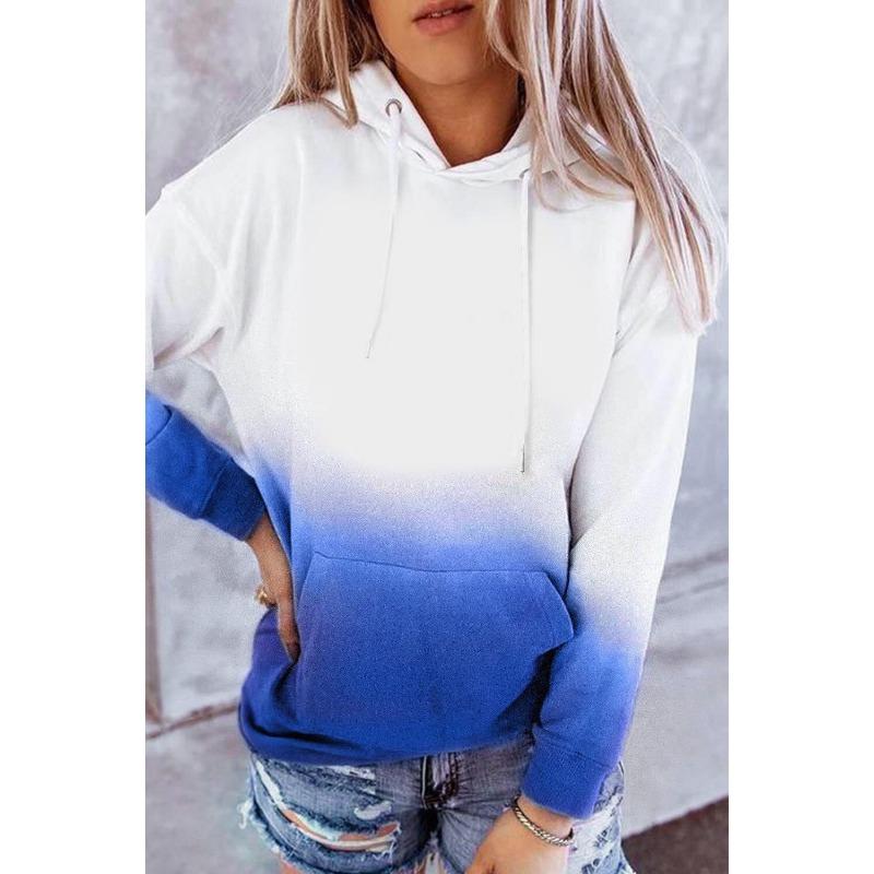 Весна Осень Цветные Блоки Печатный 3D Модные Повседневные Толстовки С Капюшоном Толстовки и Свитшоты (Женский)