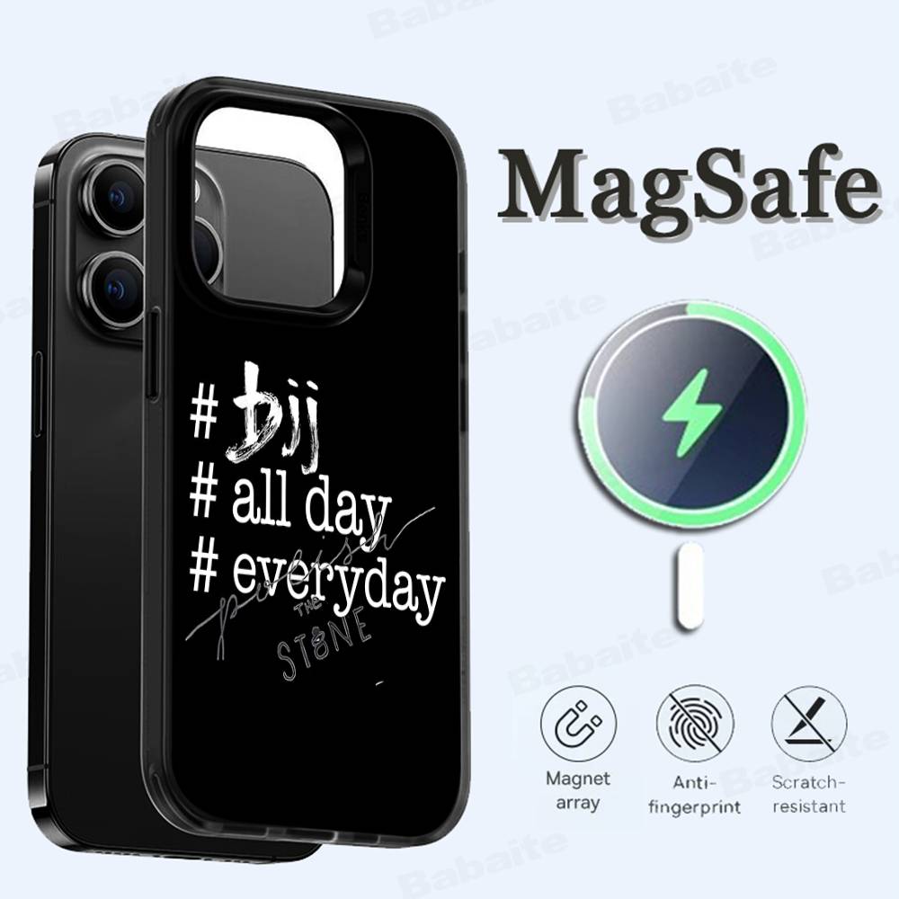 BJJ Brazilian Jitsu Phone Case Magnetic Case For IPhone 16 14 13 12 11 15 Pro Max Plus For Magsafe Wireless Charge Cover