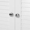 VASAGLE Bathroom Under Sink Cabinet, Floor Cabinet Double Door, 60 x 30 x 60 cm, Storage Unit, Cupboard with 2 Louvered Doors, Adjustable Shelf