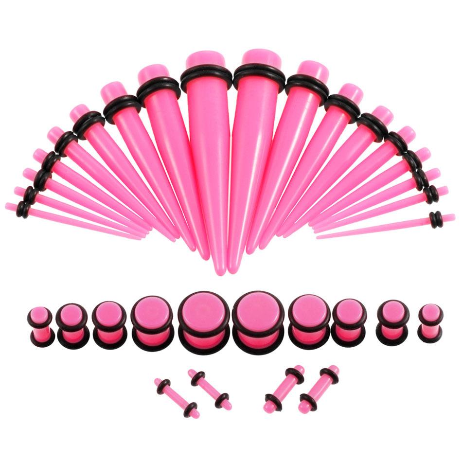 36 шт. силиконовые ушные манометры с конусом и вилкой для растяжки, наборы для туннельного пирсинга, украшения для тела