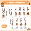 30Pcs Cute Resin Capybara Key Chains 3D Capybara Keychain Pendant Party Gift Purse Backpack Handbag Car Animal Pendants Decor