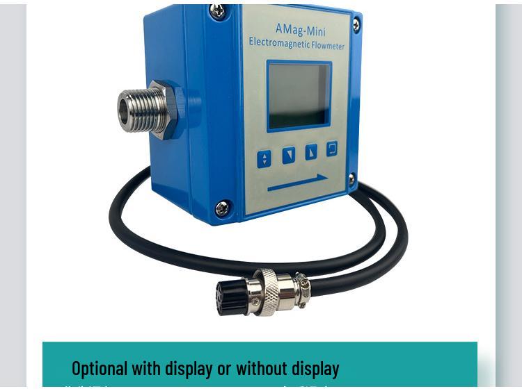 24V Mini Electromagnetic Flow Meter, PEEK Threaded, Food-Grade