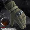 Tactical Gloves Full Finger Winter Warm Combat Touch Screen Thermal Gloves Outdoor Skiing Hunting Protective Gloves Men