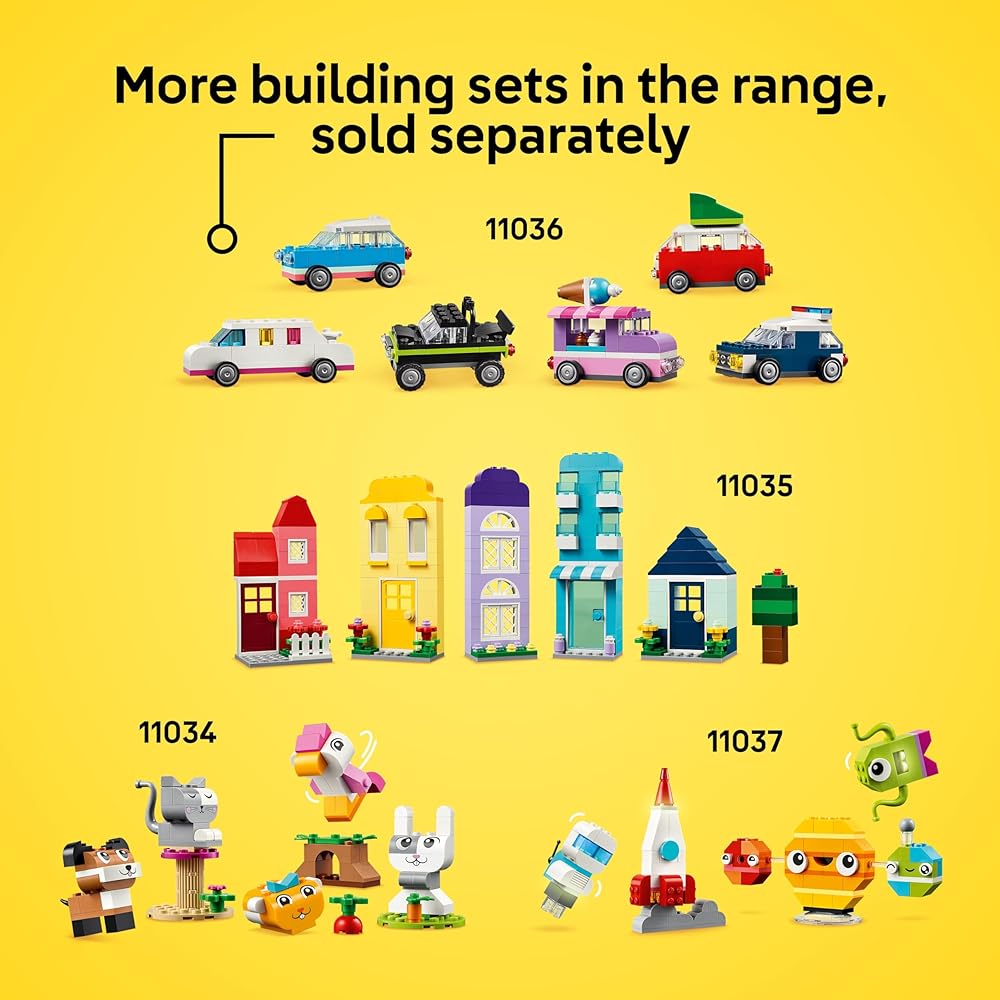 LEGO Classic Creative Brick Box Vibrant Building Blocks Educational Toy for Boys and Girls Ages 4 and Up