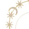 Silver Star Hair Hoop Metal Baroque Hairbands Trendy Glory Crown  Head Jewelry