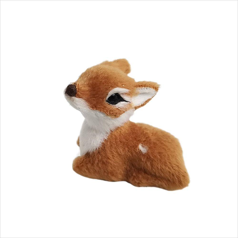 Garden Miniatures Artificial Deer Deer Ornaments Christmas Deer Animal Sika Deer Simulation Deer