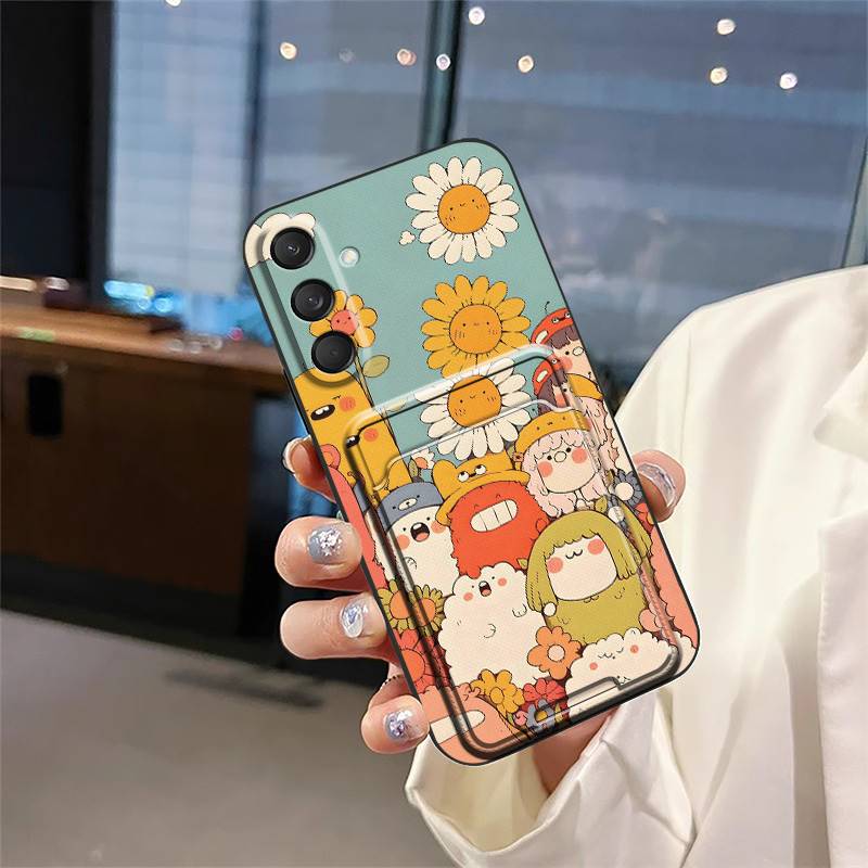Мягкий чехол из ТПУ Чехол для телефона для Samsung Galaxy M55 5G/SM-M556B/C55/F55/M55S Задняя крышка Слот для карты Противоударный Грязеотталкивающий