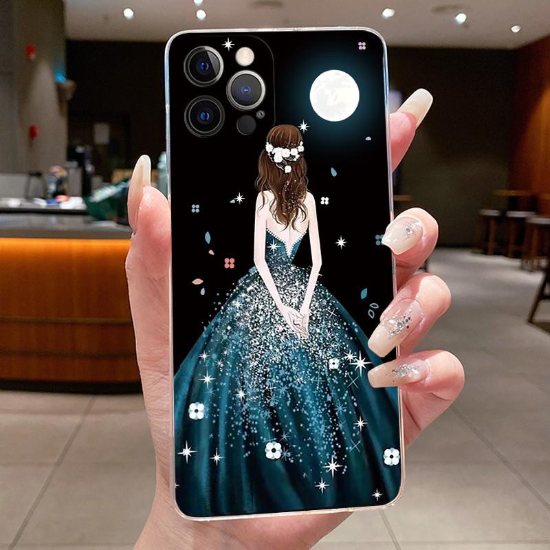 Чехол для iPhone 12 Pro Max 12Pro Красивый Цветок Бабочка Задние Крышки Для iPhone 12 Мягкий Силикон Прозрачные ТПУ Оболочки