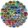 50 Sheets Of Tree Of Life Hand Account Literary Stickers Creative Totem Pattern Retro Mobile Phone Case Water Cup Computer Decorative Stickers