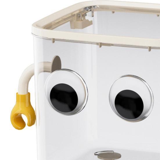 Милое настольное мусорное ведро большой вместимости прозрачный дизайн мультяшная форма маленькое