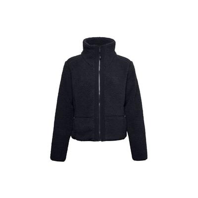 Теплая тренировочная куртка Legacy Sherpa Printed High Neck, женская куртка, черная 1357479-002