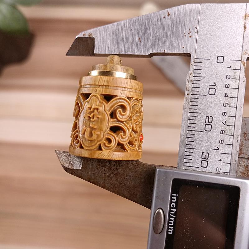 Подвеска-тыква из зеленого сандала, шарм для телефона и DIY полый орнамент для ювелирных изделий.