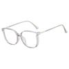 3Pcs Women Trendy Large Reading Glasses With Glitter Frame Magnifing Transparent Glasses Plus Eyewear