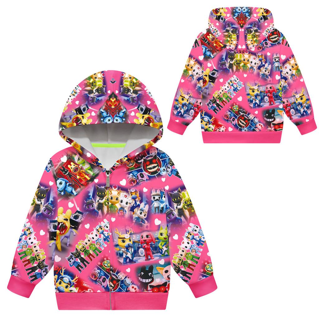 79094 Kids Boys Girls Animal Hospital Long Sleeves Jacket Hooded Coat