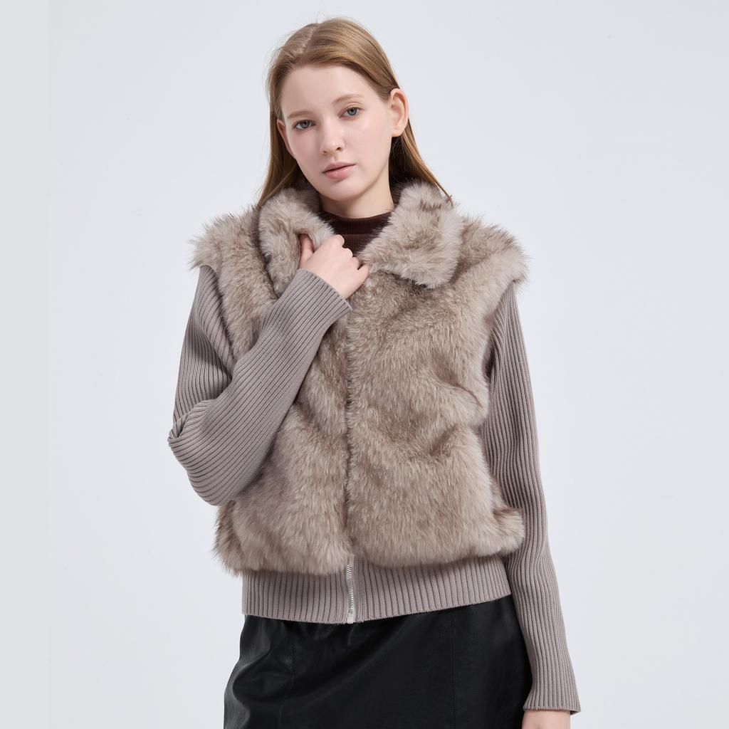 Removable sleeves padded jacket winter new velvet thickened padded jacket padded jacket jacket