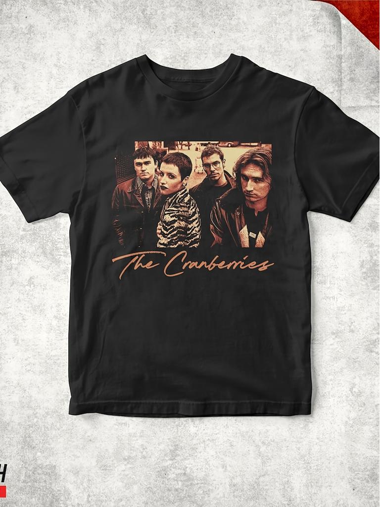 Modern Retro Style The Cranberries 90s Unisex Printed TShirt Pure Cotton Crew Neck Streetwear Top oversized t shirt