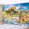 Forest Animal Home Decoration Art Tapestry Bohemian Decoration Psychedelic Wall Hanging Bedroom Wall Decoration Tapestry