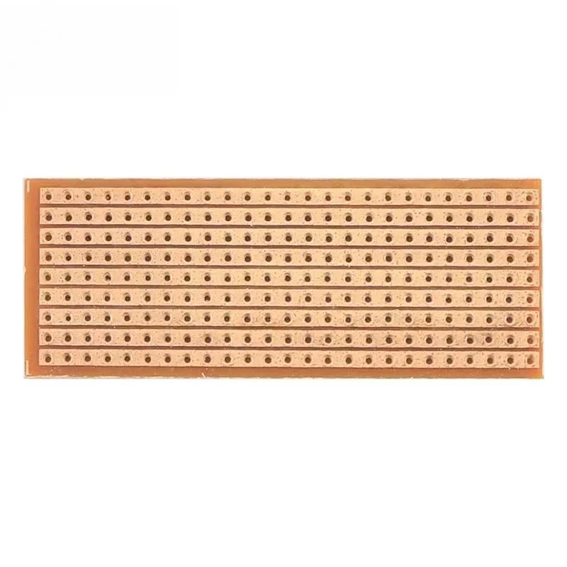 10/20 шт. 2,5*6,4 см Односторонняя печатная плата Универсальная экспериментальная макетная плата Однорядное сквозное отверстие 25x64 мм Макетная плата