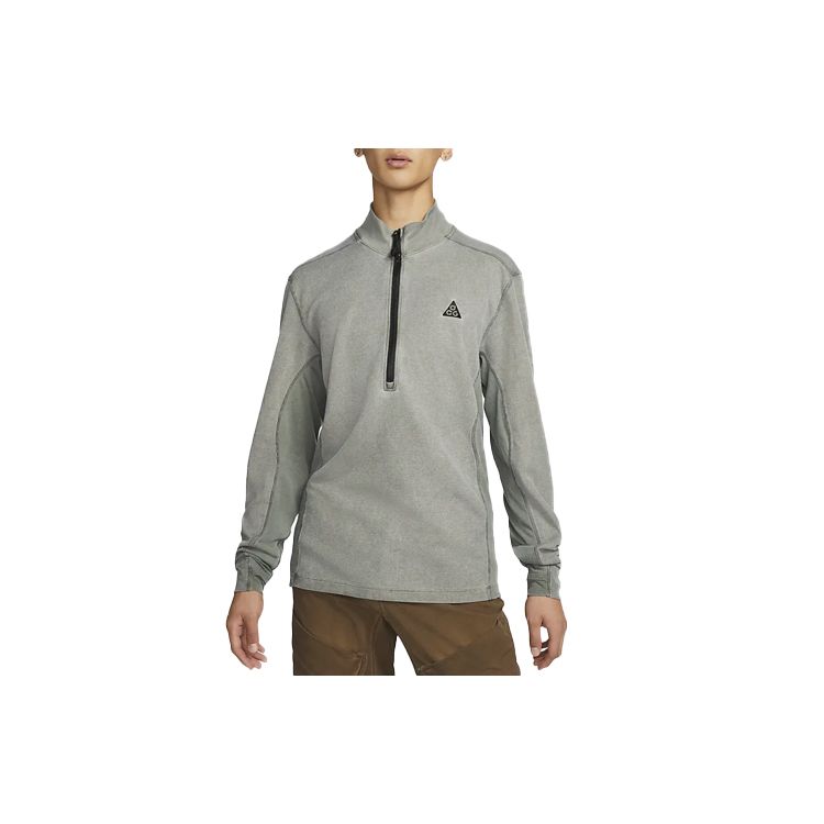Nike Спортивный топ ACG Series с длинным рукавом и полумолнией, мужской, серый DM6223-325