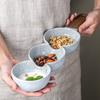 Креативные миски и палочки для еды в скандинавском стиле для гостиниц, коммерческая керамическая тарелка для сухофруктов, бытовая бамбуковая ручка, отдельная тарелка для закусок
