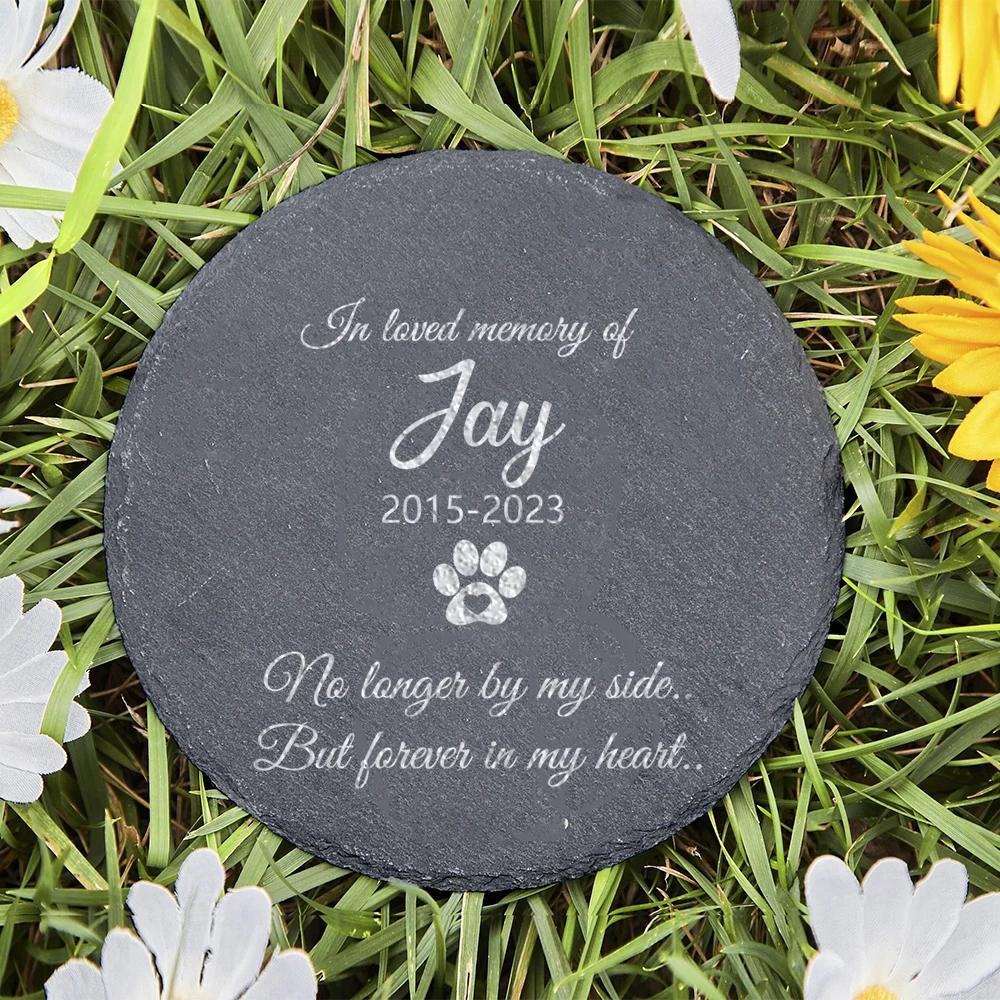 Персонализированный мемориальный камень для домашних животных, имя собаки, смерть Персонализированные подарки на случай потери домашнего животного, надгробная плита для собак, индивидуальный надгробный камень