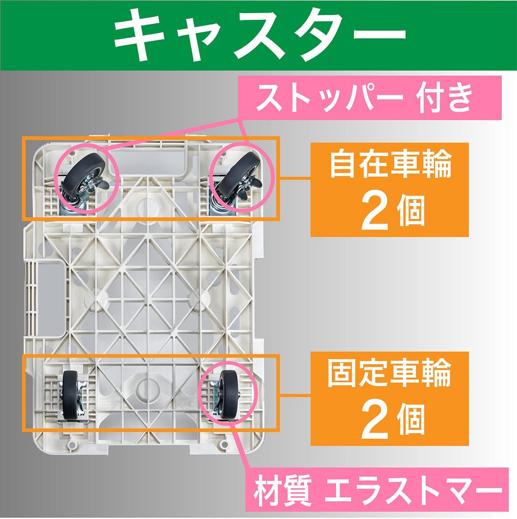 TRUSCO Легкая платформенная тележка-маршрутный фургон сетчатый 615 x 100 кг грузоподъемность соединяемая и с поворотной стороной белая MPK-600S-W Грузовик, Тип, 415 мм, Грузоподъемность, Штабелируемый,