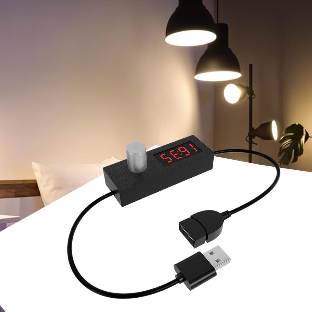 Цифровой дисплей USB Таймер Кабель для выключения питания Регулируемый обратный отсчет от 5 минут до 24 часов 55 минут