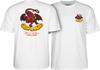 Powell Peralta Steve Caballero RED DRAGON II Футболка для скейтборда БЕЛАЯ Унисекс Футболка