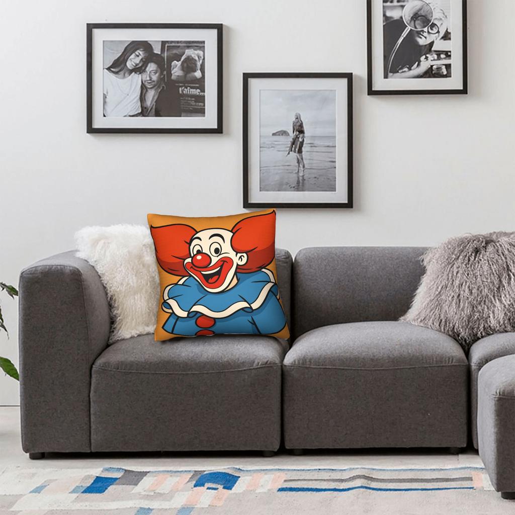 Funny Clowns B-Bozoeds  Pillow Cover Comfy Cushion Cover Kawaii Pillow Case For Chair Sofa Home Decor