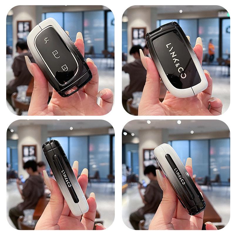 Высококачественный металлический чехол для ключей Lynk & Co Z20/Z10 900, модель 2025 года - Полностью закрытый