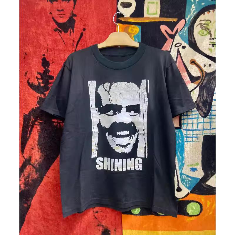 2000s Retro "Shining" Horror Movie T shirt for Summer New Men's Street Style Cotton Casual Suitable for Both Men and Women