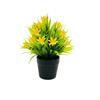 Small Orchid Plant Faux Greenery Plastic Potting Decor For Home And Office Use