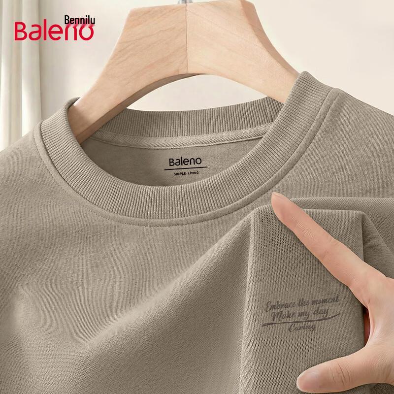 Мужская тяжелая свободная толстовка Baleno с круглым вырезом