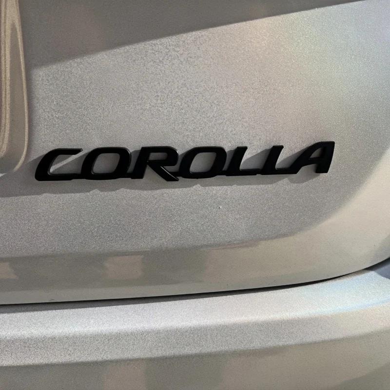 FAJC5 3D Metal Toyota Corolla Emblem Badge For Toyota Corolla Cross Rear Trunk logo Car Stickers Accessory