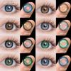 FUNSACHY 1 пара новейших цветных контактных линз для глаз, серый зрачок, синие цветные линзы, зеленые натуральные контактные линзы для глаз, красивый зрачок